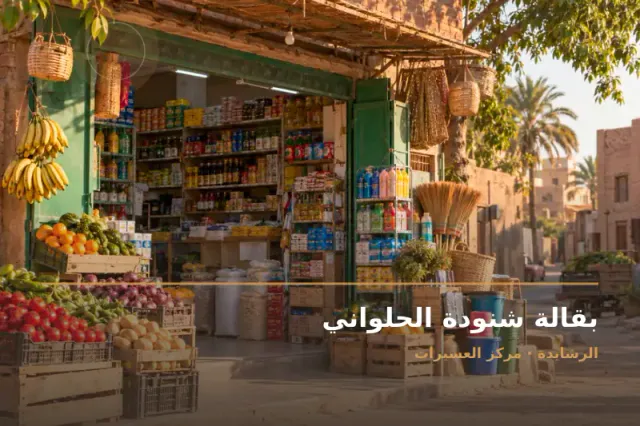 صورة تعبيرية مخصصة عن بقالة - بقالة شنودة الحلواني