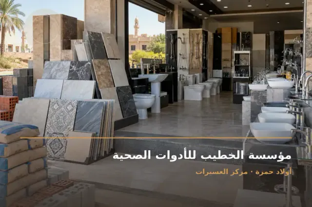 صورة تعبيرية مخصصة عن أدوات صحية ومواد بناء - مؤسسة الخطيب للأدوات الصحية