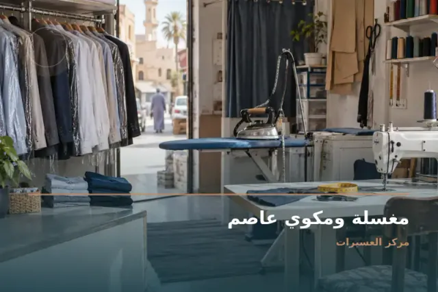 صورة تعبيرية مخصصة عن مغسلة - مغسلة ومكوي عاصم