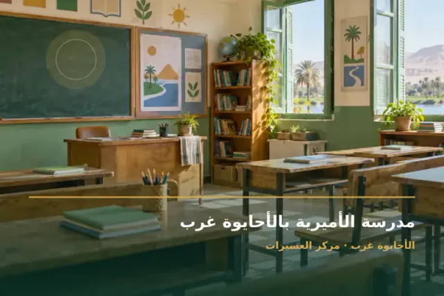 صورة تعبيرية مخصصة عن مدرسة تعليم عام - مدرسة الأميرية بالأحايوة غرب