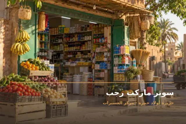 صورة تعبيرية مخصصة عن سوبر ماركت وبقالة - سوبر ماركت رجب