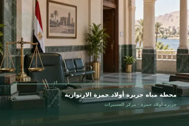 صورة تعبيرية مخصصة عن مرفق مياه - محطة مياه جزيرة أولاد حمزة الارتوازية