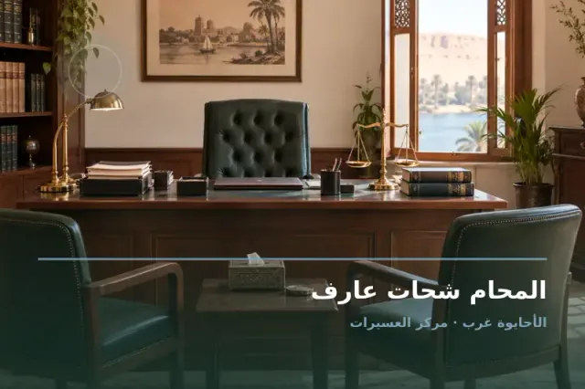 صورة تعبيرية مخصصة عن استشارات قانونية وقضايا عامة - المحام شحات عارف