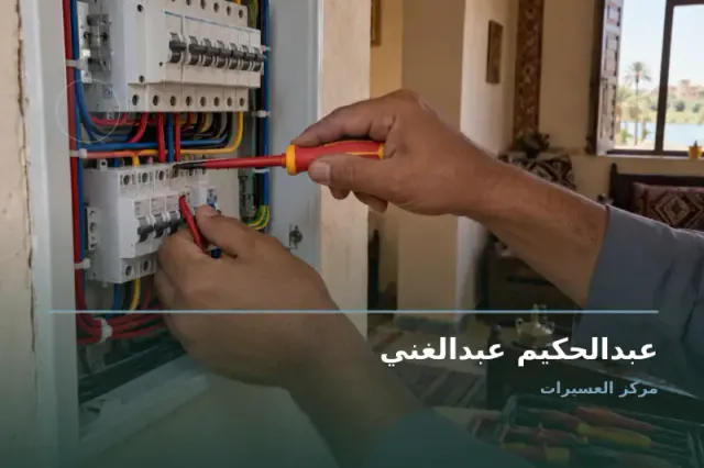 صورة تعبيرية مخصصة عن كهربائي - عبدالحكيم عبدالغني