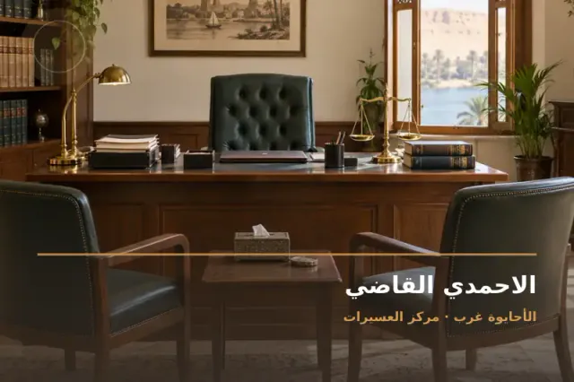 صورة تعبيرية مخصصة عن استشارات قانونية وقضايا عامة - الاحمدي القاضي