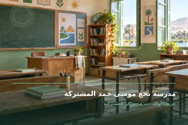 صورة تعبيرية مخصصة عن مدرسة تعليم أساسي - مدرسة نجع موسى حمد المشتركة