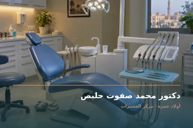 صورة تعبيرية مخصصة عن أسنان - دكتور محمد صفوت حلبص