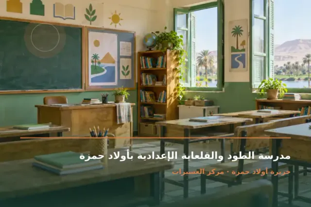 صورة تعبيرية مخصصة عن مدرسة إعدادية حكومية - مدرسة الطود والقلعاية الإعدادية بأولاد حمزة